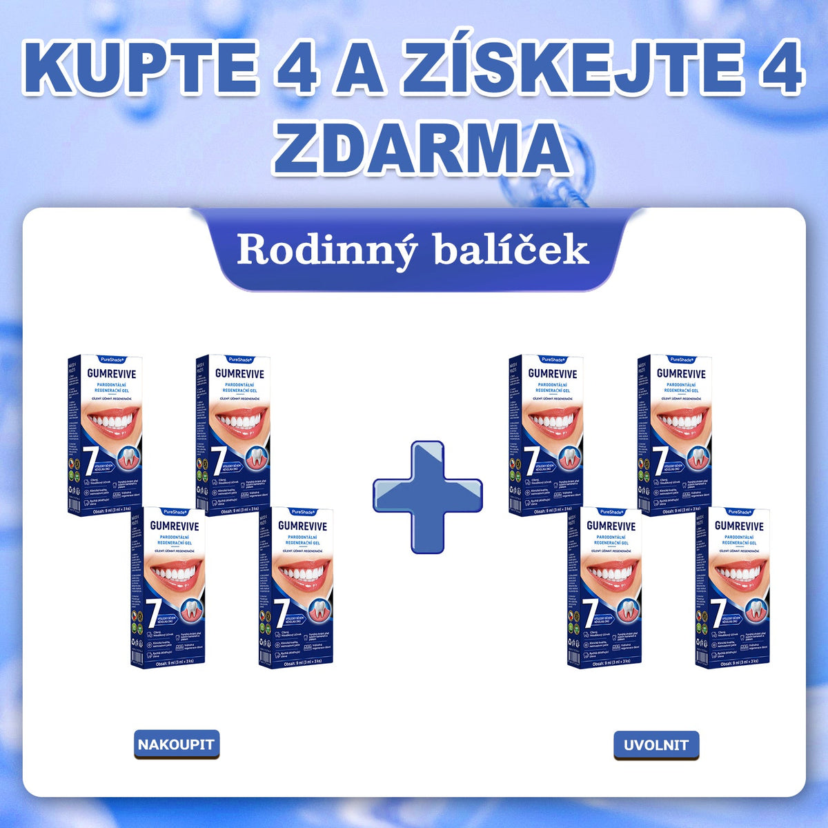🦷PureShade® 🦷 GumRevive regenerační gel na dásně – pro zdravější dásně a sebevědomější úsměv 👍