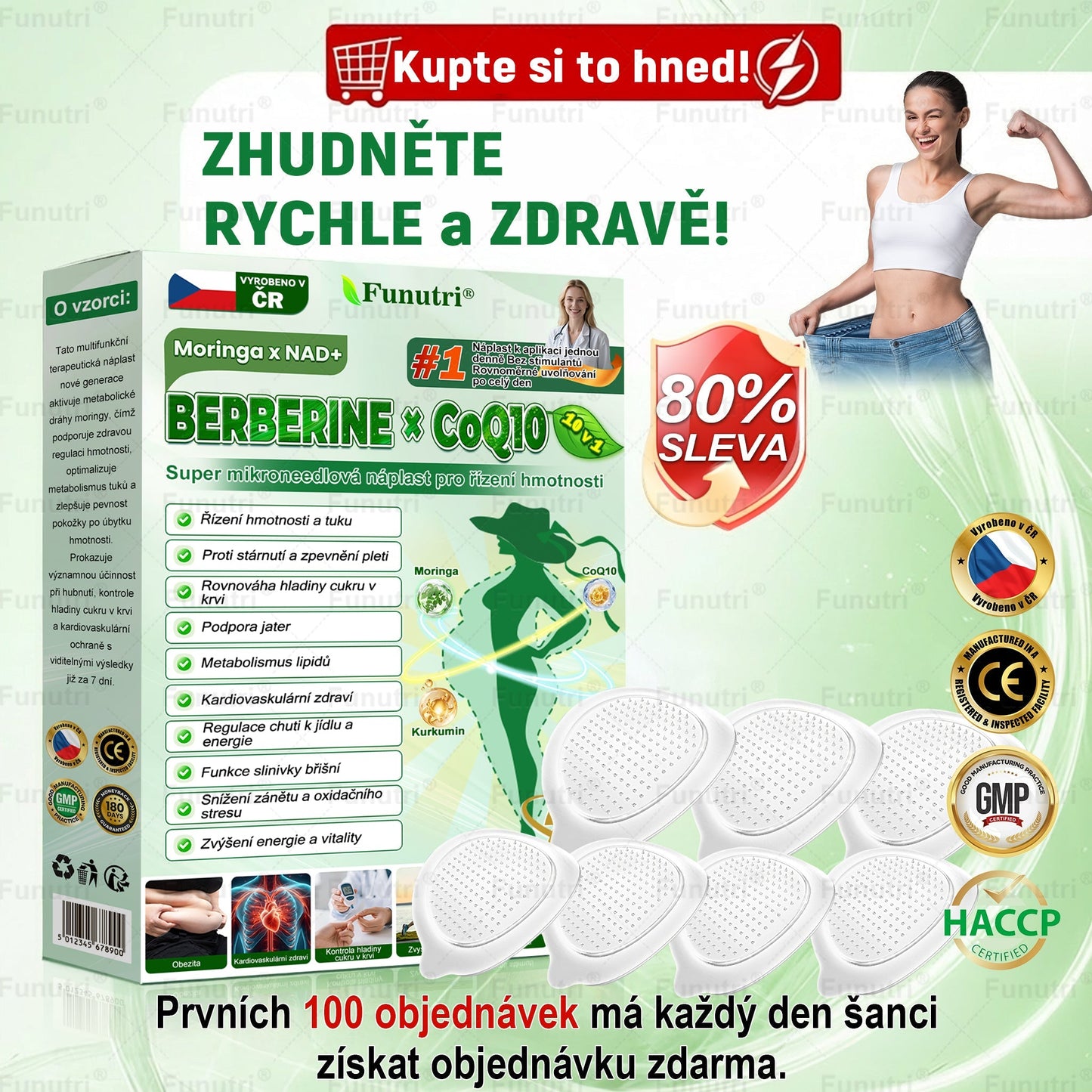 Oficiální obchod🧪 🔥Funutri® 10 v 1 metabolická tvarující náplast s nano mikrojehličkami (Pouze jednou denně, viditelné změny již za 7 dní)  Určeno pro osoby s obezitou, diabetem, spánkovou apnoe