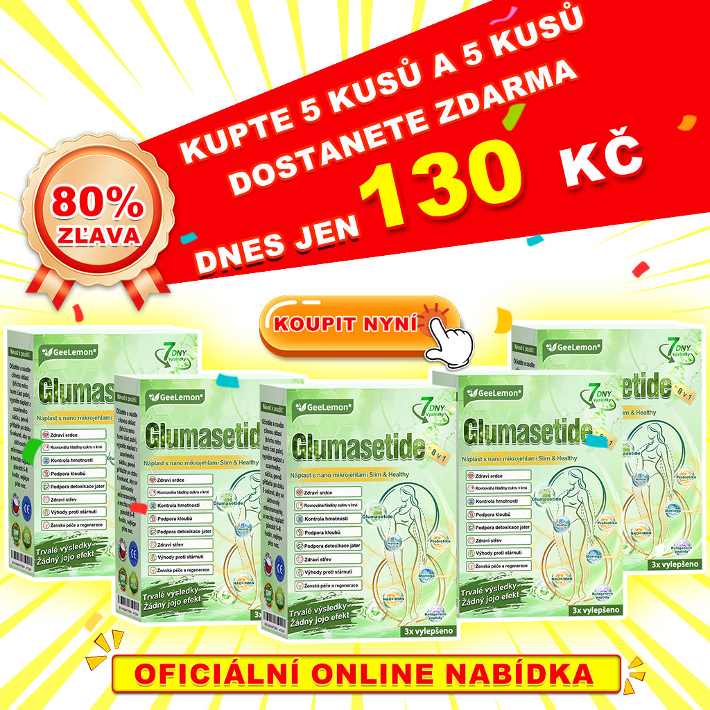 ✅ 𝐆𝐞𝑒𝑙𝑒𝐦𝐨𝐧® Glum𝐚𝐬𝐞tide 8 v 1 – Zeštíhlující nano mikrojihlový náplast 🇨🇿 Jen 1× denně ✅ Viditelné změny za 7 dní – na obezitu, kardiovaskulární zdraví, diabetes a kloubní problémy