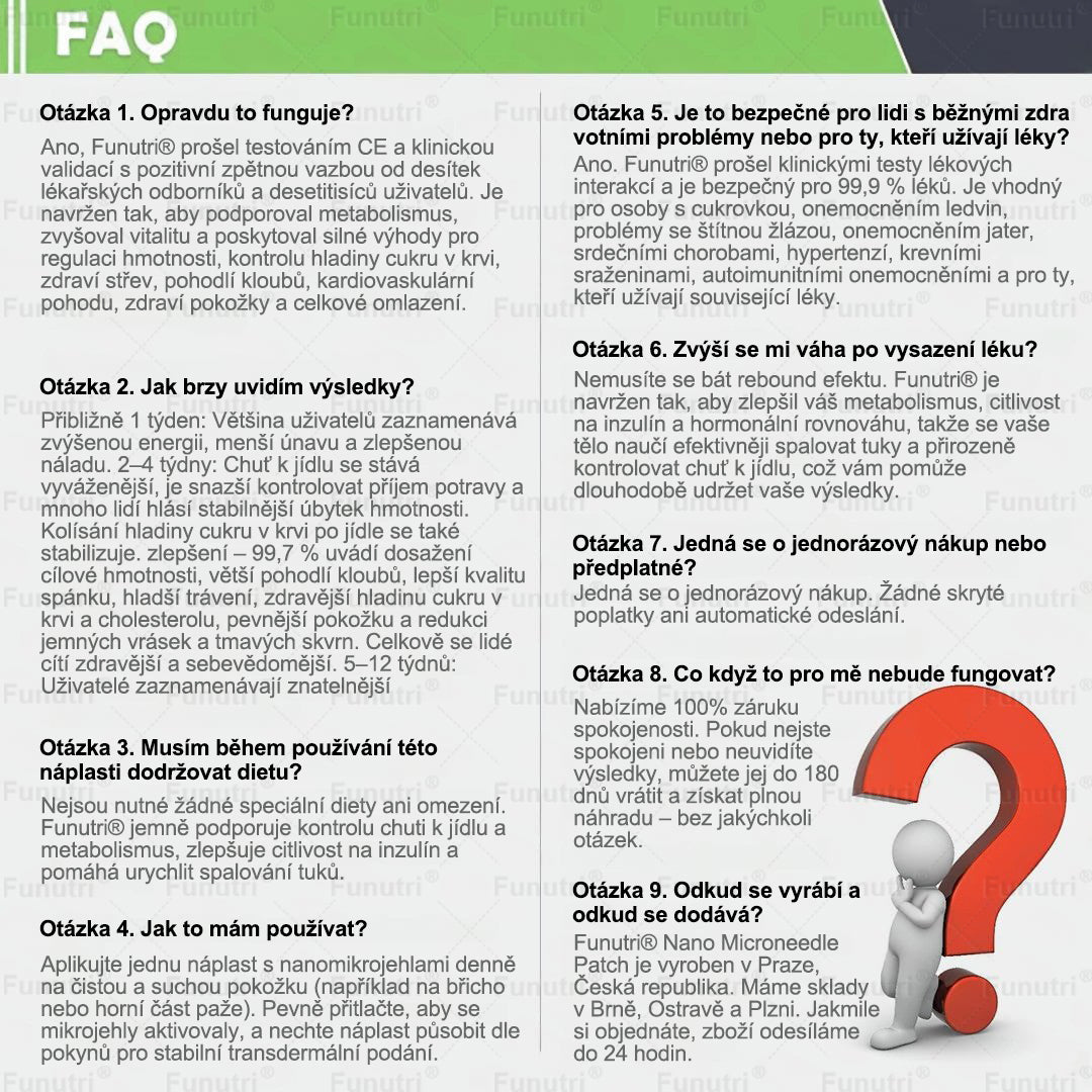 Oficiální obchod🧪 🔥Funutri® 10 v 1 metabolická tvarující náplast s nano mikrojehličkami (Pouze jednou denně, viditelné změny již za 7 dní)  Určeno pro osoby s obezitou, diabetem, spánkovou apnoe
