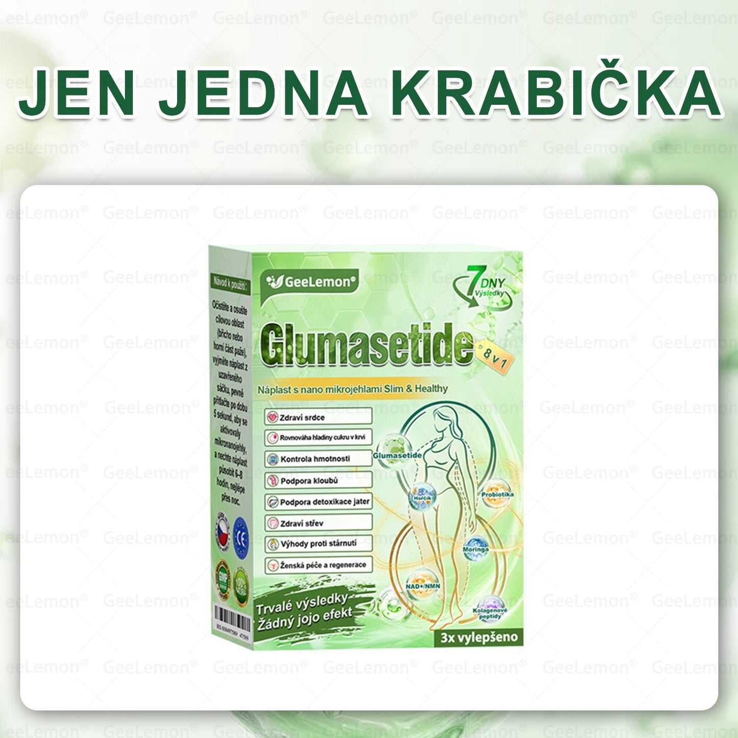 ✅ 𝐆𝐞𝑒𝑙𝑒𝐦𝐨𝐧® Glum𝐚𝐬𝐞tide 8 v 1 – Zeštíhlující nano mikrojihlový náplast 🇨🇿 Jen 1× denně ✅ Viditelné změny za 7 dní – na obezitu, kardiovaskulární zdraví, diabetes a kloubní problémy