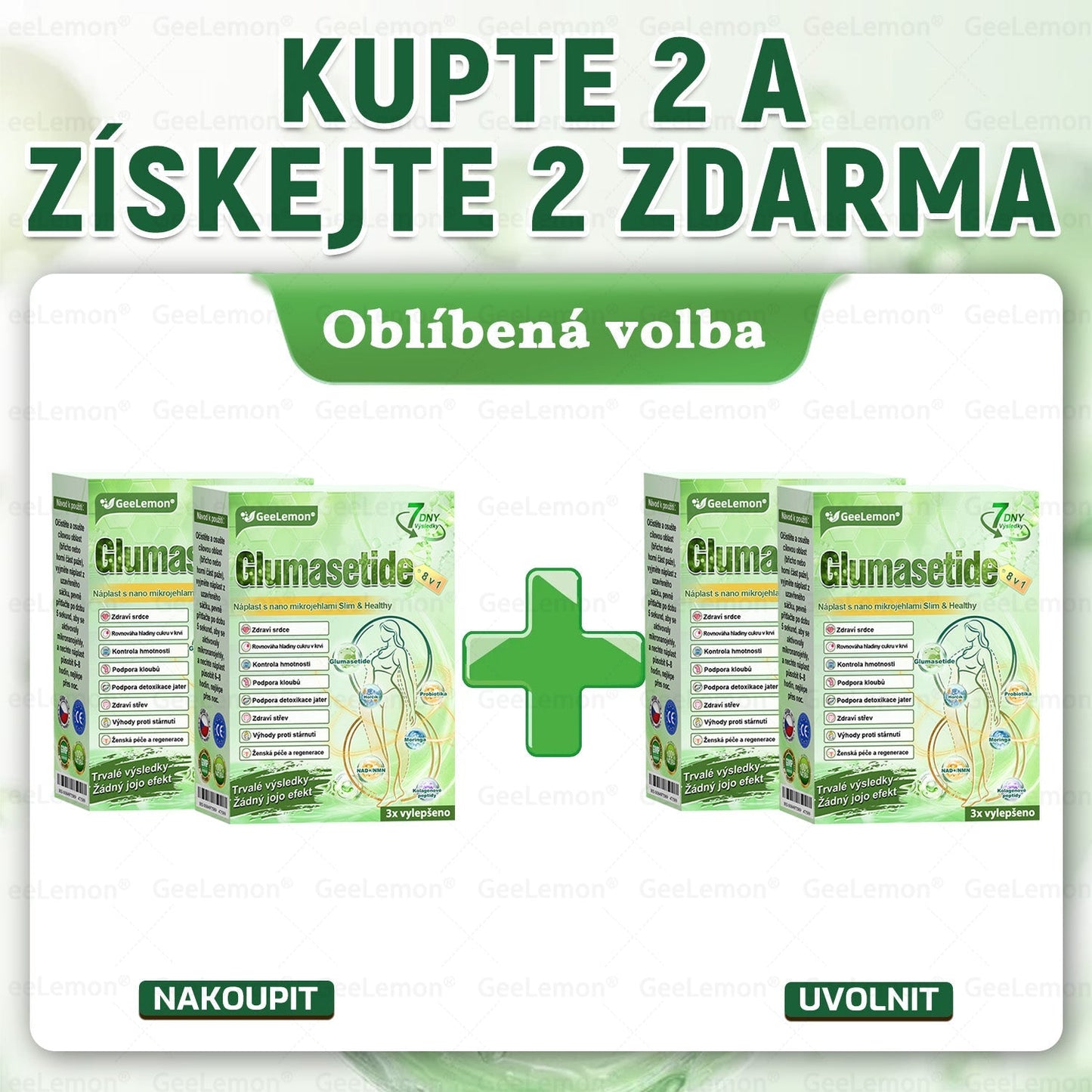 ✅ 𝐆𝐞𝑒𝑙𝑒𝐦𝐨𝐧® Glum𝐚𝐬𝐞tide 8 v 1 – Zeštíhlující nano mikrojihlový náplast 🇨🇿 Jen 1× denně ✅ Viditelné změny za 7 dní – na obezitu, kardiovaskulární zdraví, diabetes a kloubní problémy